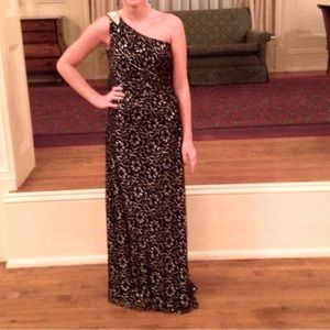 CK black and silver dress, like new